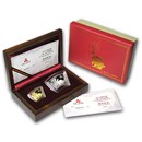 2011 1/2 oz Gold & 1 oz Silver Fan Year of the Rabbit (Box & COA)