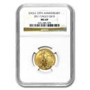 2011 1/4 oz American Gold Eagle MS-69 NGC