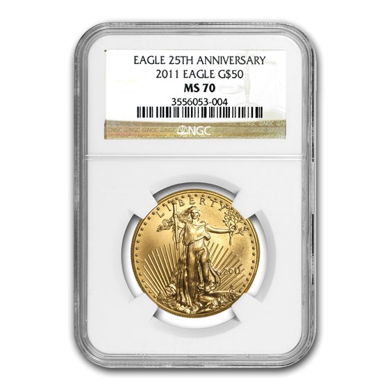 2011 1 oz American Gold Eagle MS-70 NGC 2011 1 oz American Gold Eagle MS-70 NGC