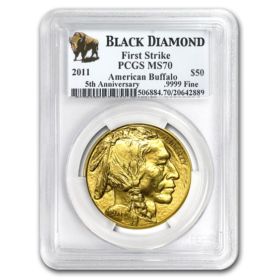 2011 1 oz Gold Buffalo MS-70 PCGS (FS, Black Diamond) 2011 1 oz Gold Buffalo MS-70 PCGS (FS, Black Diamond)