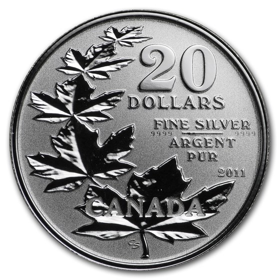 Buy 2011 20 Silver Canadian Maple Leaf Commemorative Coin (w/Coa) APMEX