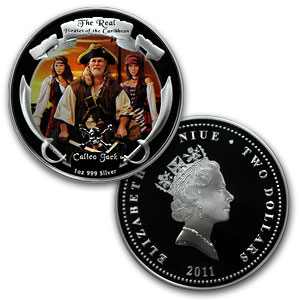 Buy 2011 4x 1 oz Silver Real Pirates of the Caribbean Treasure