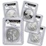 2011 5-Coin Silver Eagle Set MS/PR-69 PCGS (25th, John Mercanti)