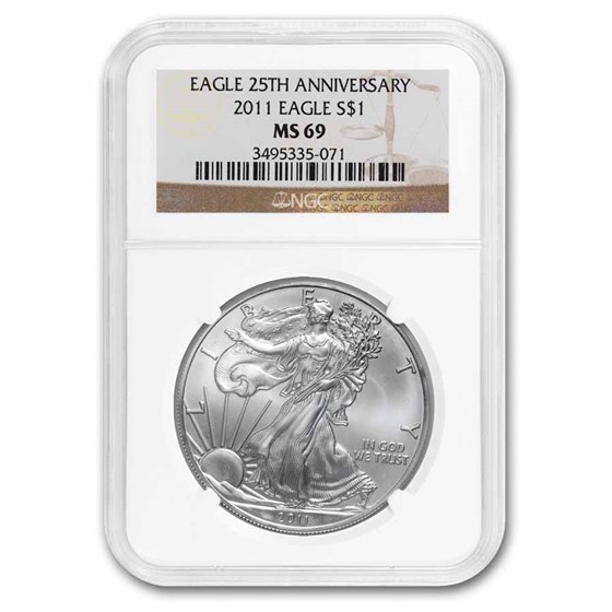 2011 American Silver Eagle MS-69 NGC 2011 American Silver Eagle MS-69 NGC