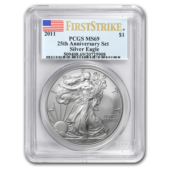 2011 American Silver Eagle MS-69 PCGS (FirstStrike®) 2011 American Silver Eagle MS-69 PCGS (FirstStrike®)