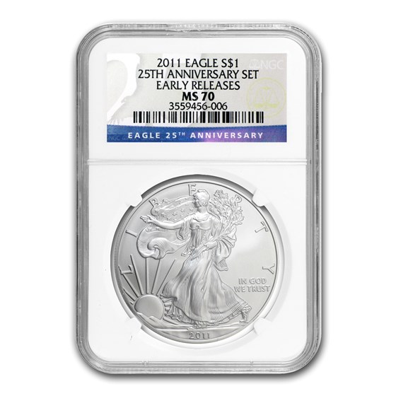 2011 American Silver Eagle MS-70 NGC (Early Releases) 2011 American Silver Eagle MS-70 NGC (Early Releases)