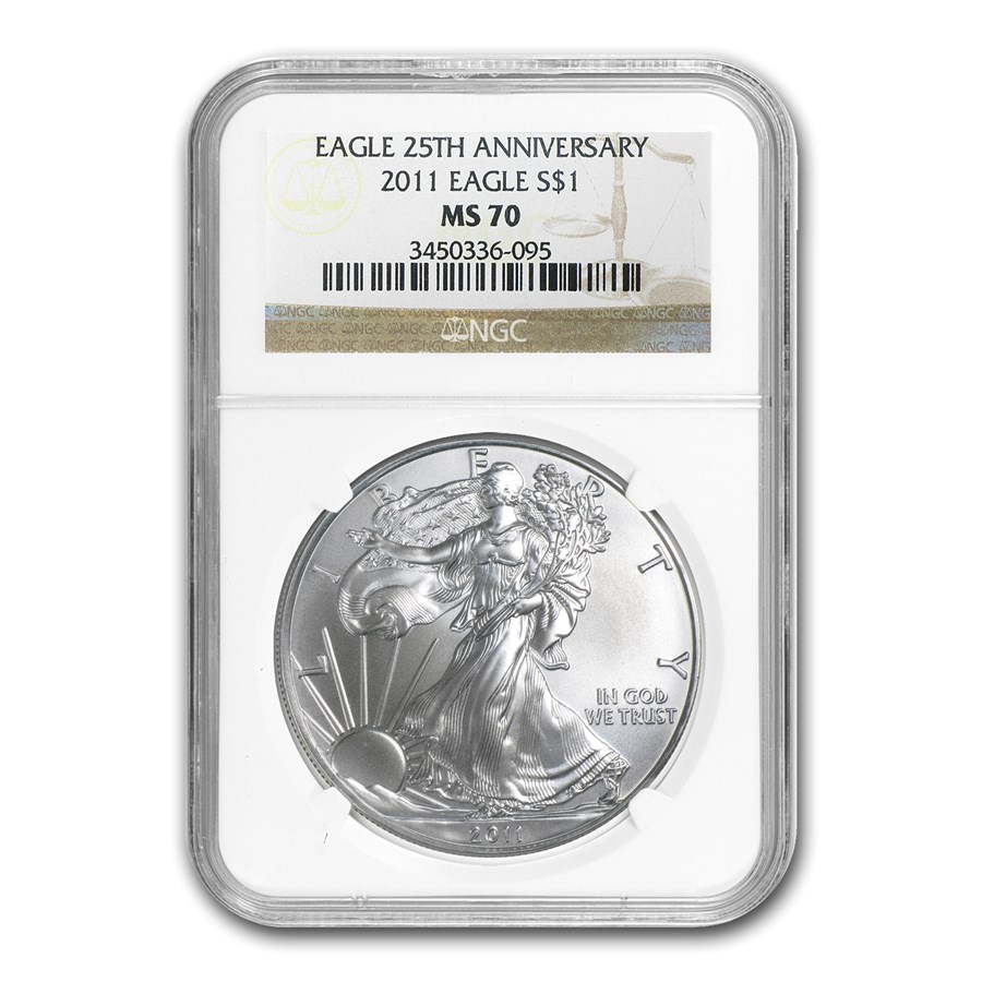 2011 American Silver Eagle MS-70 NGC