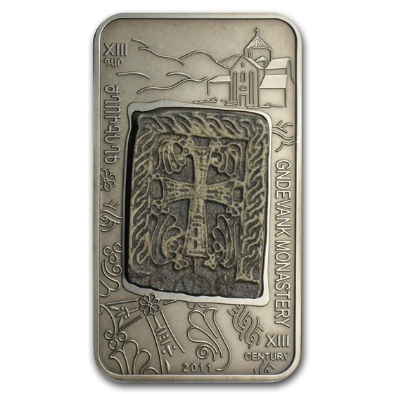 2011 Armenia 1000 Dram Cross-Stones of Armenia The Gndevank