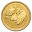 2011 Australia 1/10 oz Gold Lunar Rabbit BU (Abrasions)