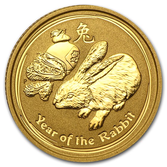 2011 Australia 1/10 oz Gold Lunar Rabbit BU (Series II) 2011 Australia 1/10 oz Gold Lunar Rabbit BU (Series II)