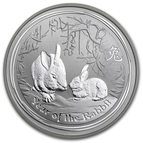 2011 Australia 1/2 oz Silver Year of the Rabbit BU (Series II) 2011 Australia 1/2 oz Silver Year of the Rabbit BU (Series II)