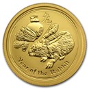 2011 Australia 1/4 oz Gold Lunar Rabbit BU (Series II)