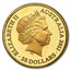 2011 Australia 1/5 oz Proof Gold Kangaroo at Sunset
