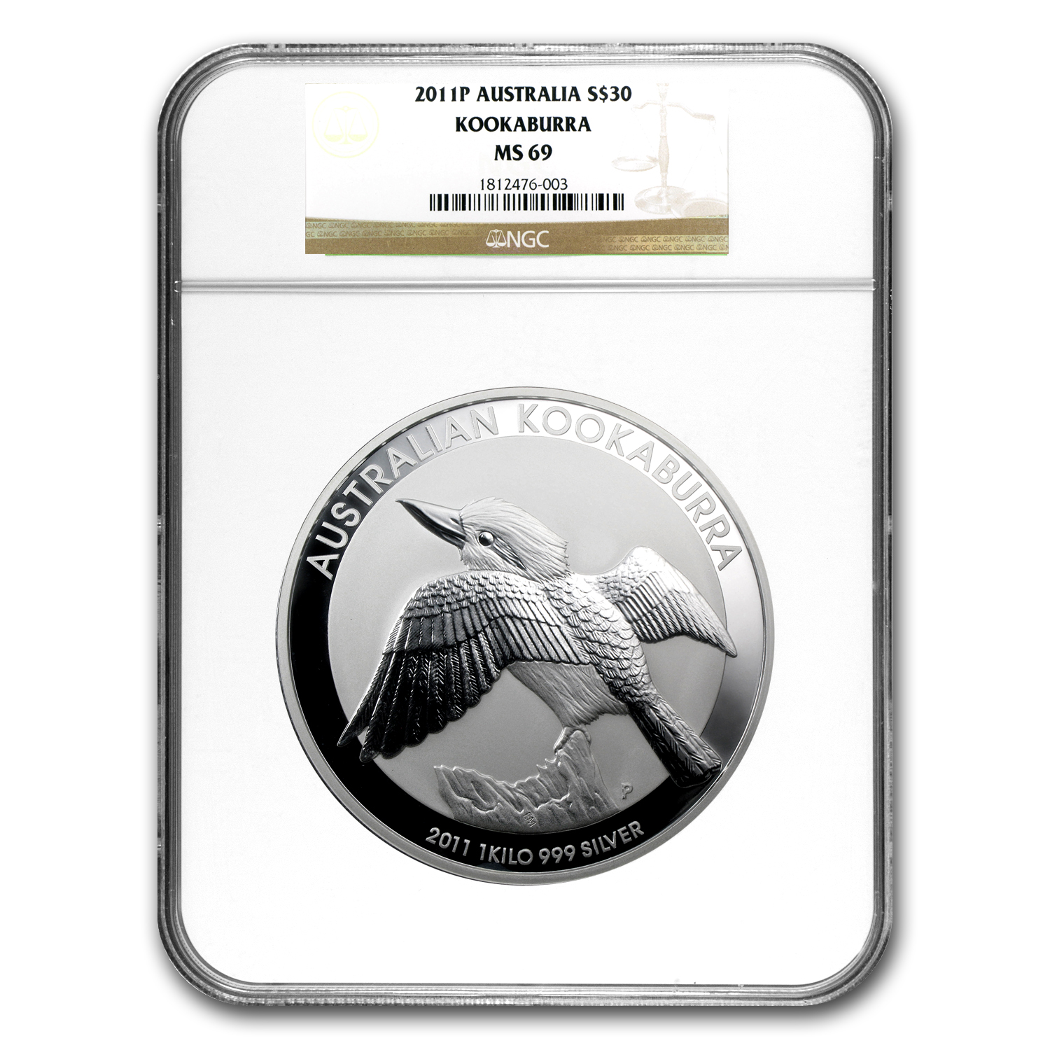Buy 2011 Australia 1 kilo Silver Kookaburra MS-69 NGC | APMEX