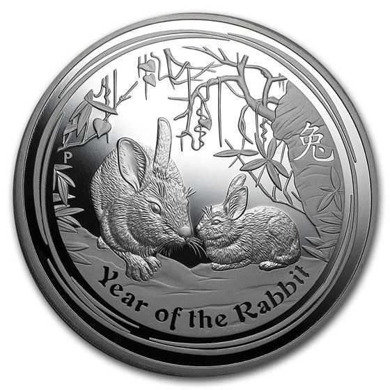 2011 Australia 1 kilo Silver Year of the Rabbit Proof