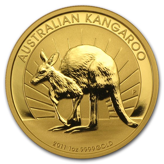 2011 Australia 1 oz Gold Kangaroo BU