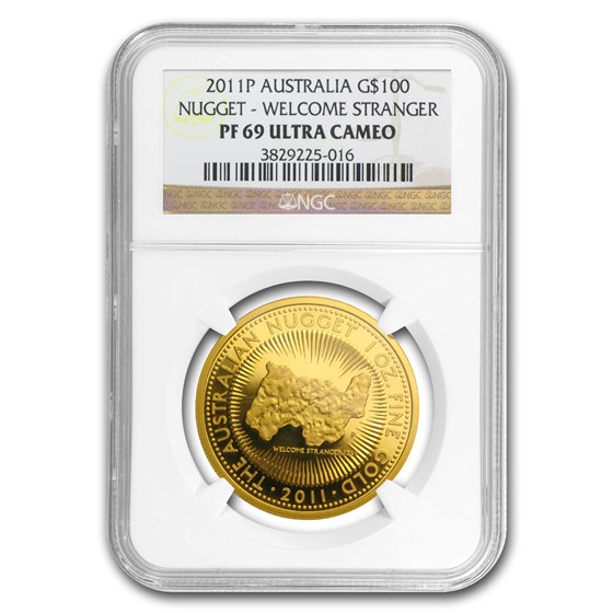 2011 Australia 1 oz Gold Nugget PF-69 NGC (25th Anniv) 2011 Australia 1 oz Gold Nugget PF-69 NGC (25th Anniv)