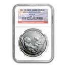 2011 Australia 1 oz Silver Koala MS-70 NGC (First of 20,000)