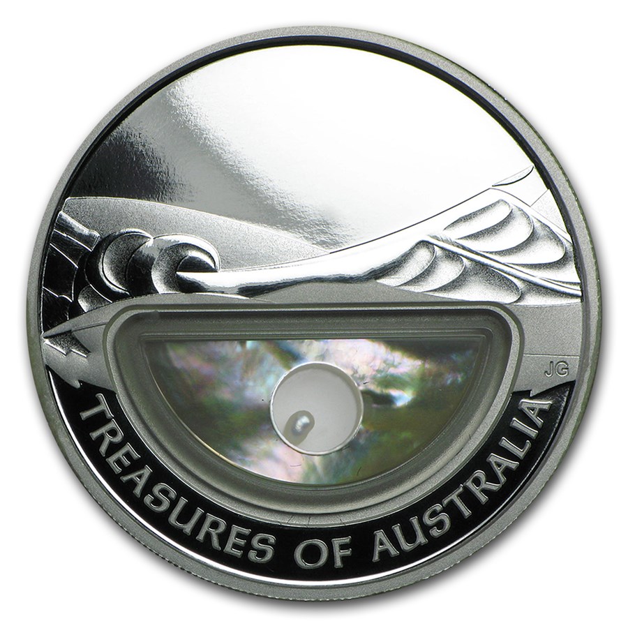 2011 Australia 1 oz Silver Treasures of Australia Proof (Pearl)