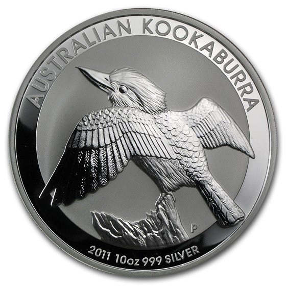 2011 Australia 10 oz Silver Kookaburra BU 2011 Australia 10 oz Silver Kookaburra BU