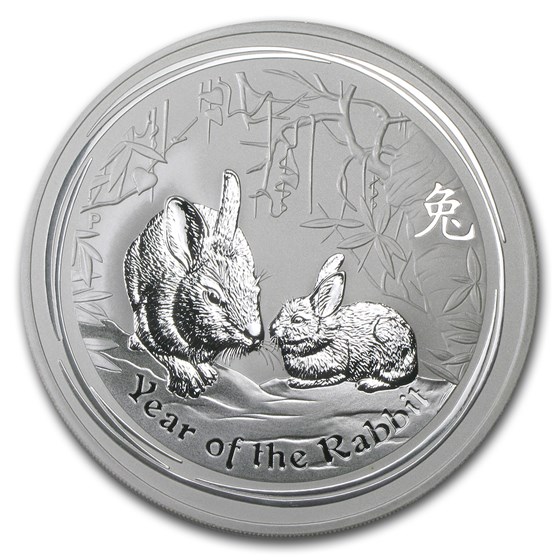 2011 Australia 10 oz Silver Year of the Rabbit BU