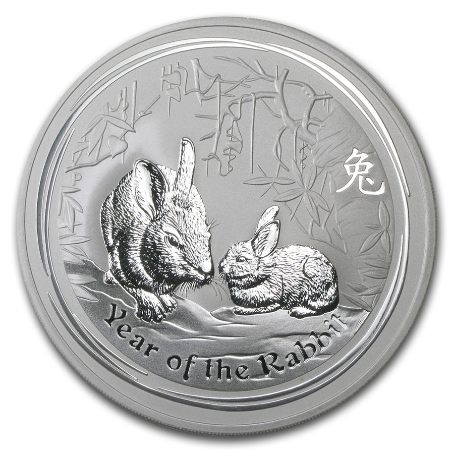 2011 Australia 10 oz Silver Year of the Rabbit BU