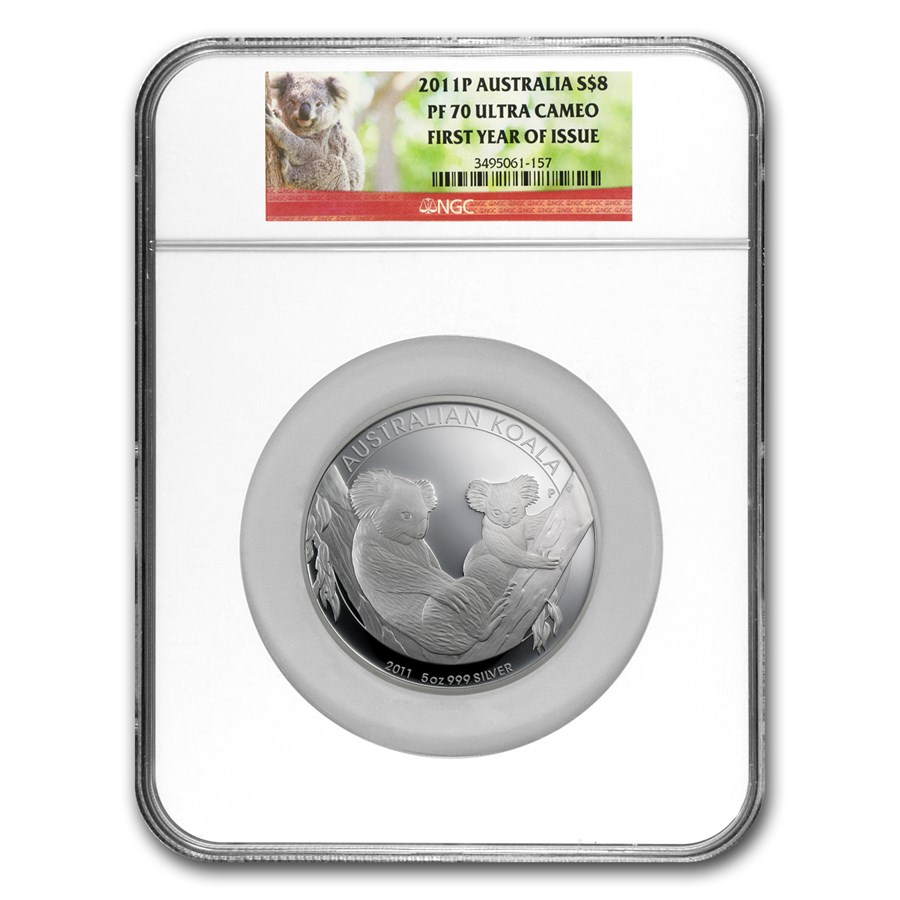 2011 Australia 5 oz Silver Koala PF-70 NGC