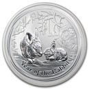 2011 Australia 5 oz Silver Year of the Rabbit BU