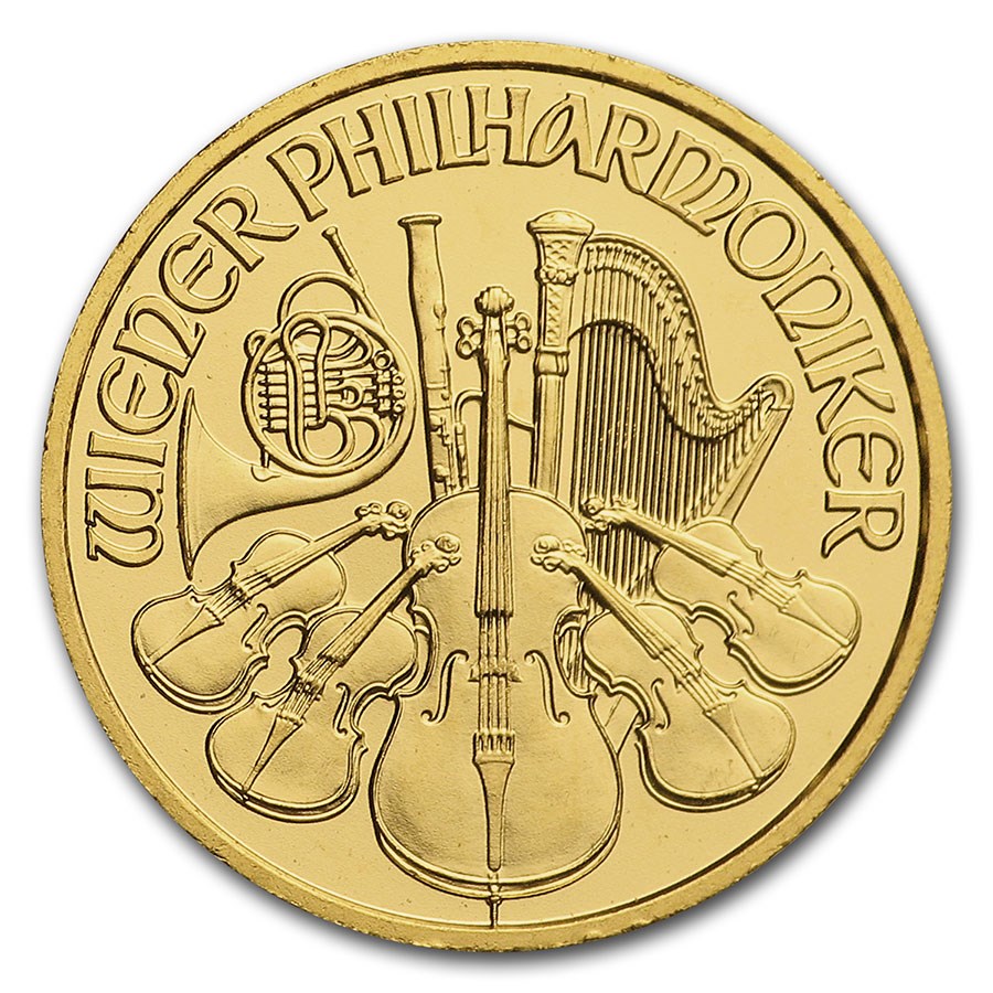 2011 Austria 1/10 oz Gold Philharmonic BU