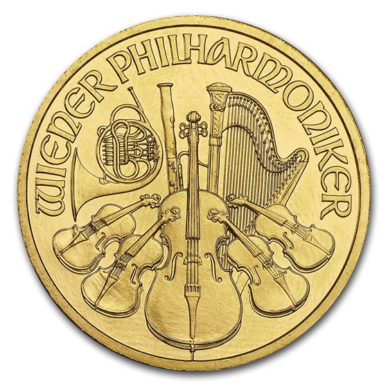 2011 Austria 1/2 oz Gold Philharmonic BU