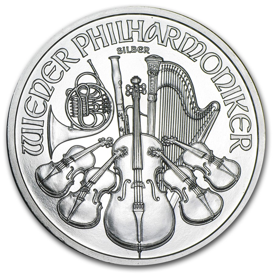 2011 Austria 1 oz Silver Philharmonic BU