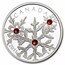 2011 Canada 1 oz Silver $20 Crystal Snowflake (Red, w/Box)