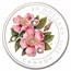 2011 Canada 1 oz Silver $20 Wild Rose Flower Crystal Dewdrops