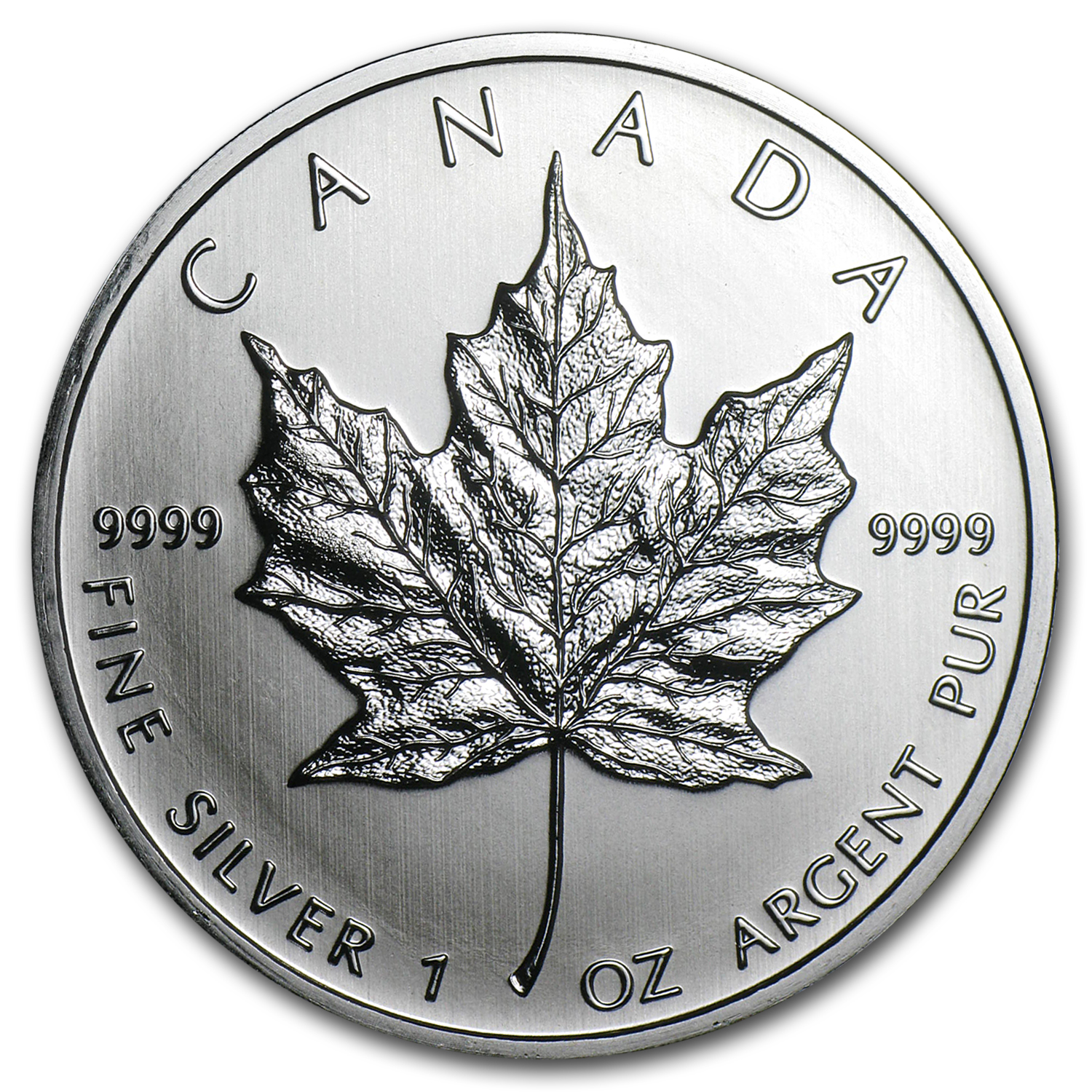 2002 BU 1 oz Canadian Silver Maple Leaf Coin Mint-Sealed Low-Mintage Year 