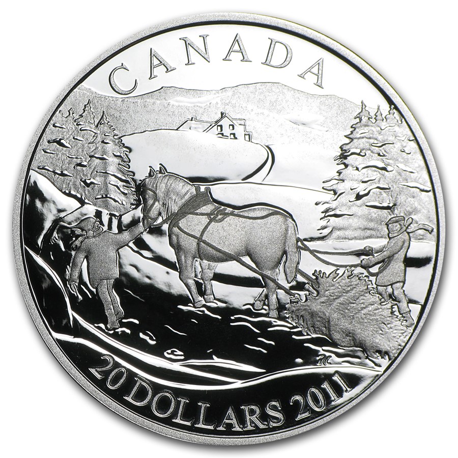 2011 Canada Silver $20 Winter Scene Proof (w/Box & COA)