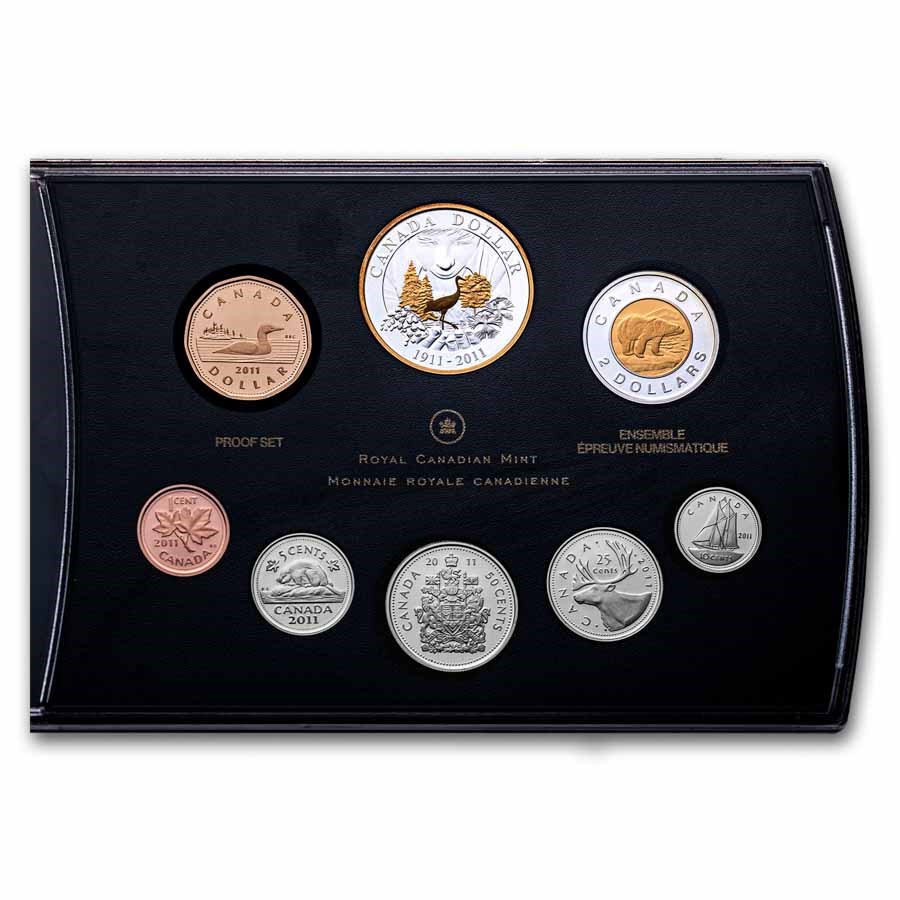 2011 Canada Silver Dollar Proof Set Anniv. of the Canadian Parks