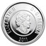 2011 Canada Silver & Niobium $5 Full Buck Moon (w/Box & COA)