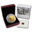 2011 Canada Silver Wildlife Conservation Orca Whale (Gilded)