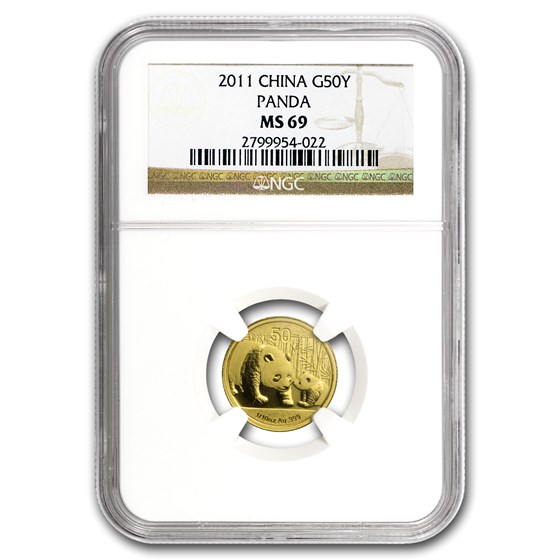 2011 China 1/10 oz Gold Panda MS-69 NGC 2011 China 1/10 oz Gold Panda MS-69 NGC