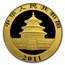 2011 China 1/10 oz Gold Panda MS-69 PCGS (FirstStrike®)