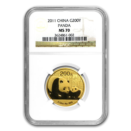 2011 China 1/2 oz Gold Panda MS-70 NGC 2011 China 1/2 oz Gold Panda MS-70 NGC