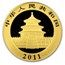2011 China 1/2 oz Gold Panda MS-70 PCGS