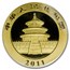 2011 China 1/4 oz Gold Panda BU (Sealed)