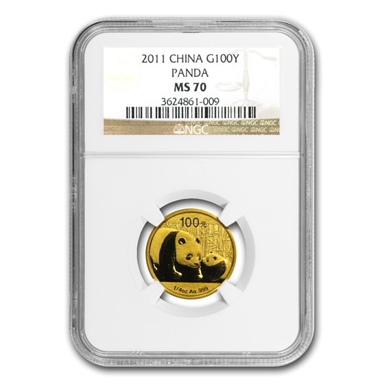 2011 China 1/4 oz Gold Panda MS-70 NGC 2011 China 1/4 oz Gold Panda MS-70 NGC
