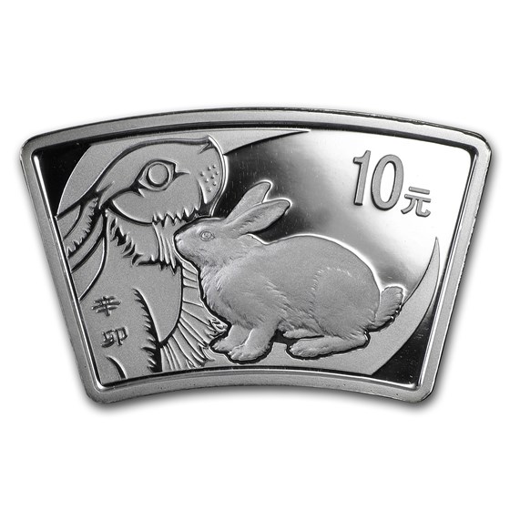 2011 China 1 oz Silver Fan Year of the Rabbit (w/Box & COA) 2011 China 1 oz Silver Fan Year of the Rabbit (w/Box & COA)