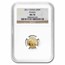 2011 China 5-Coin Gold Panda Set MS-70 NGC