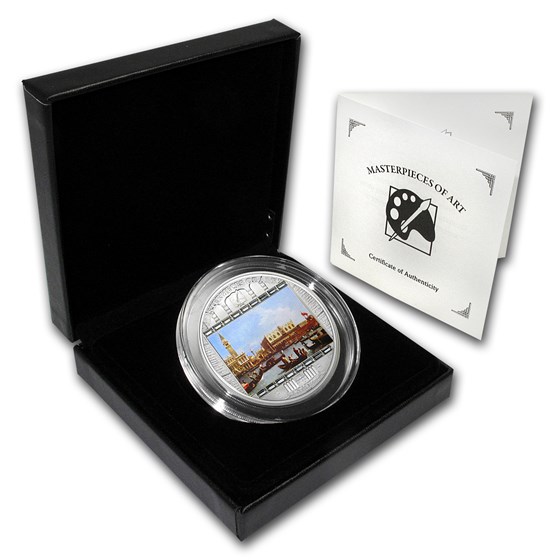 2011 Cook Islands Silver $20 Masterpieces of Art Canaletto 2011 Cook Islands Silver $20 Masterpieces of Art Canaletto