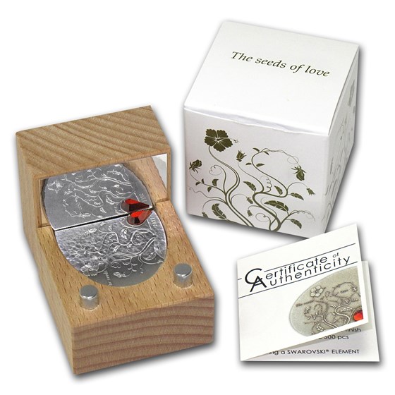 2011 Cook Islands Silver $5 The Seeds of Love (Antique Finish) 2011 Cook Islands Silver $5 The Seeds of Love (Antique Finish)