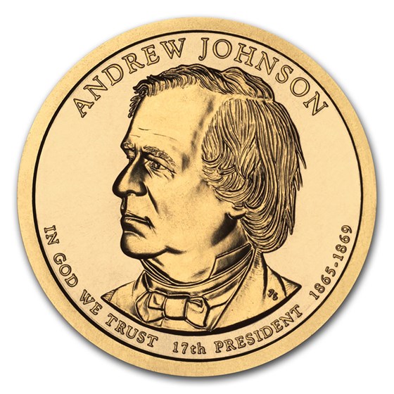 2011-D Andrew Johnson Presidential Dollar BU 2011-D Andrew Johnson Presidential Dollar BU
