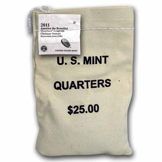 2011-D ATB Quarter Chickasaw National Rec. $25 Sealed Mint Bag